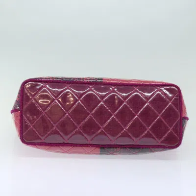 Pre-owned Chanel Matelassé Pink Vinyl Tote Bag ()