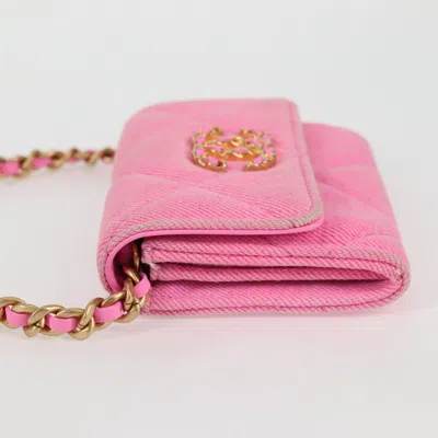 Pre-owned Chanel Trendy Cc Pink Canvas Shoulder Bag ()
