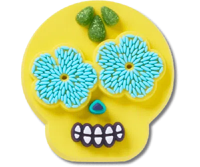 Jibbitz Dia De Los Muertos Skull 1 In Multi