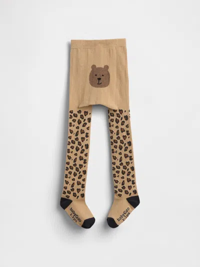 Gap Baby & Toddler Leopard Bear Tights In Brown