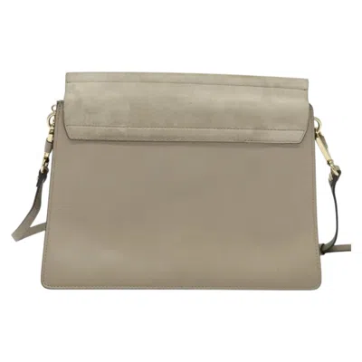 Pre-owned Chloé Faye Gray Suede Shoulder Bag ()