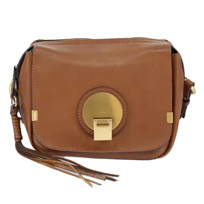Pre-owned Chloé Indy Brown Leather Shoulder Bag ()