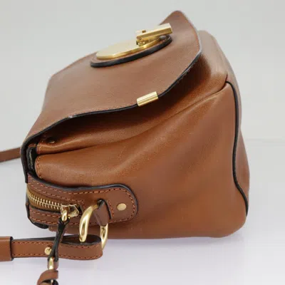 Pre-owned Chloé Indy Brown Leather Shoulder Bag ()