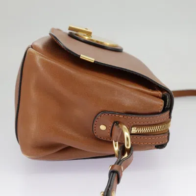 Pre-owned Chloé Indy Brown Leather Shoulder Bag ()