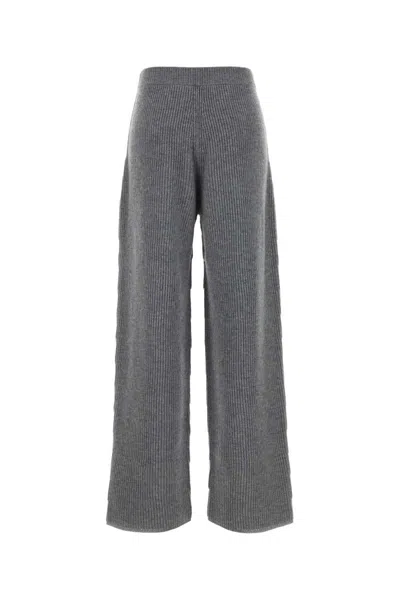 Sportmax Grey Wool Blend Sella Pant In Gray