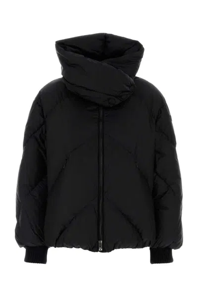Tatras Insulated Nylon Jacket High Collar In Black