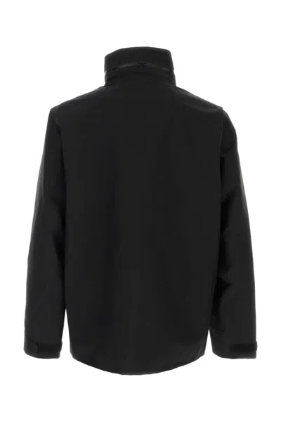 Veilance Black Nylon Field Windbreaker In Blue