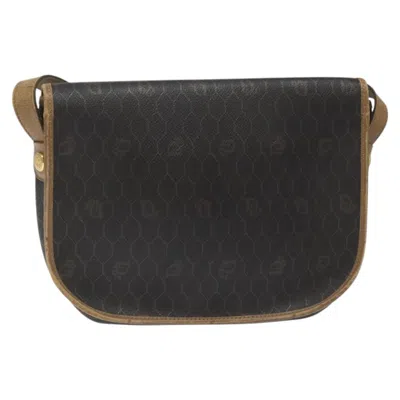 Pre-owned Dior Honeycomb Brown Canvas Shoulder Bag ()