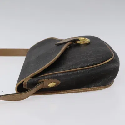 Pre-owned Dior Honeycomb Brown Canvas Shoulder Bag ()
