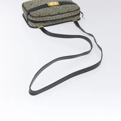 Pre-owned Dior Honeycomb Grey Canvas Shoulder Bag ()