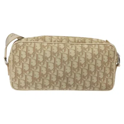 Pre-owned Dior Trotter Beige Canvas Shoulder Bag ()