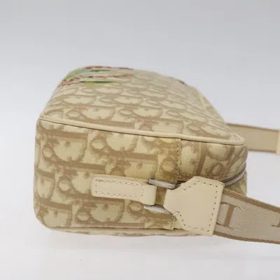Pre-owned Dior Trotter Beige Canvas Shoulder Bag ()