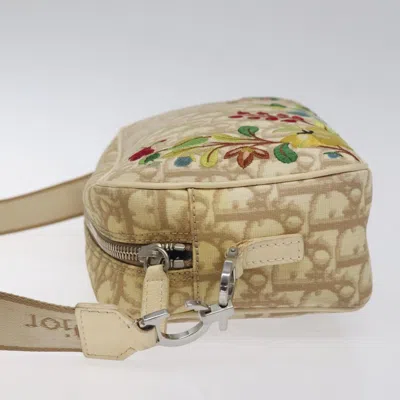 Pre-owned Dior Trotter Beige Canvas Shoulder Bag ()