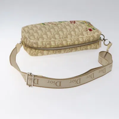 Pre-owned Dior Trotter Beige Canvas Shoulder Bag ()