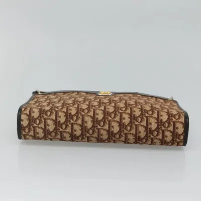 Pre-owned Dior Trotter Brown Canvas Shoulder Bag ()