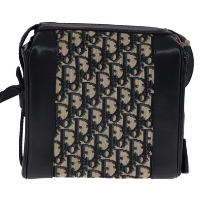 Pre-owned Dior Trotter Navy Canvas Shoulder Bag ()