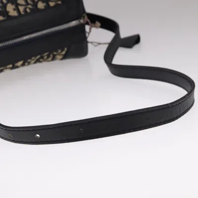 Pre-owned Dior Trotter Navy Canvas Shoulder Bag ()