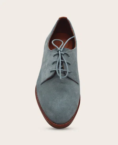 Gentle Souls Women's Aronson Almond Toe Suede Lace-up Oxford Shoes In Blue