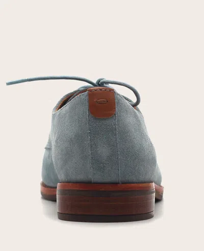 Gentle Souls Women's Aronson Almond Toe Suede Lace-up Oxford Shoes In Blue