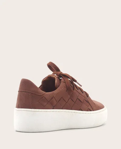 Gentle Souls - Kindy Nubuck Woven Sneaker In Brown