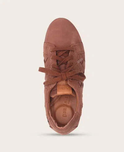 Gentle Souls - Kindy Nubuck Woven Sneaker In Brown