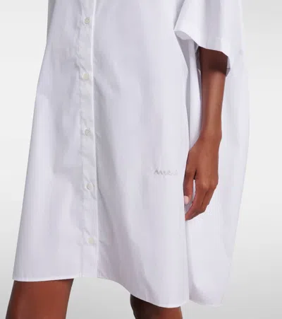 Marni Cotton Shirt Dress In White