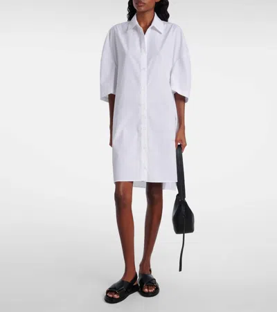 Marni Cotton Shirt Dress In White
