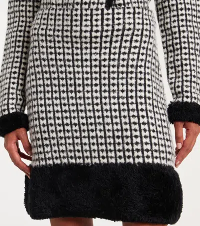 Nina Ricci Tweed-effect Knitted Miniskirt In Multi