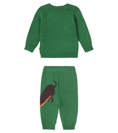 Molo Baby Bless Sweater And Sol Sweatpants Set In Green