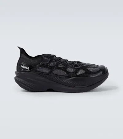Hoka One One Mach X Caged Sneakers In Black