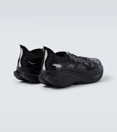 Hoka One One Mach X Caged Sneakers In Black
