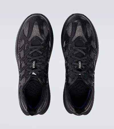 Hoka One One Mach X Caged Sneakers In Black