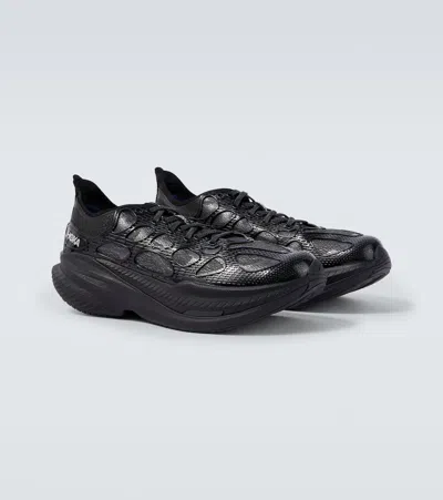 Hoka One One Mach X Caged Sneakers In Black