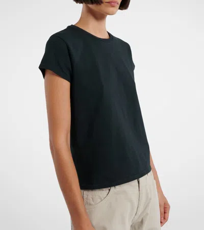 The Row Wesler Short-sleeve Cotton Jersey T-shirt In Black