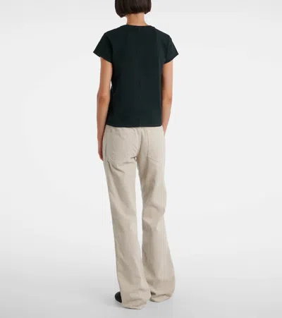 The Row Wesler Short-sleeve Cotton Jersey T-shirt In Black