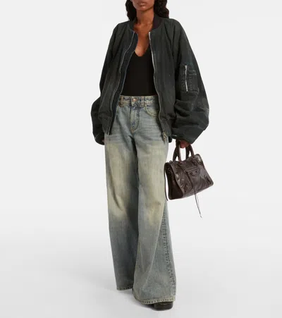 Balenciaga Small Leather Handbag For The City In Brown