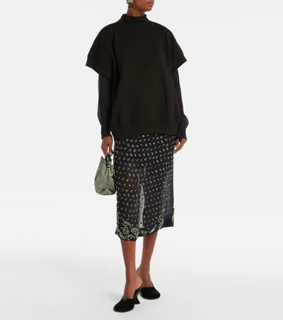 Dries Van Noten Cotton Sweatshirt In Black
