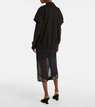 Dries Van Noten Cotton Sweatshirt In Black