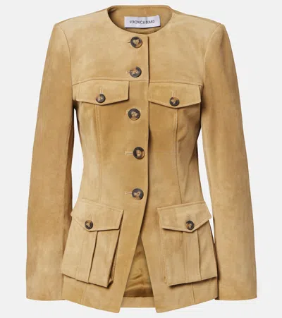 Veronica Beard Cargo Orrin Jacket Desert Khaki In Brown