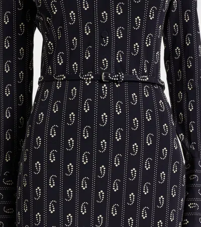 印花POLO衫式连衣裙