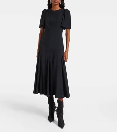 Alexander Mcqueen Midi Dress In Black