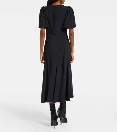 Alexander Mcqueen Midi Dress In Black