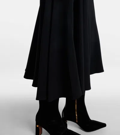 Alexander Mcqueen Midi Dress In Black