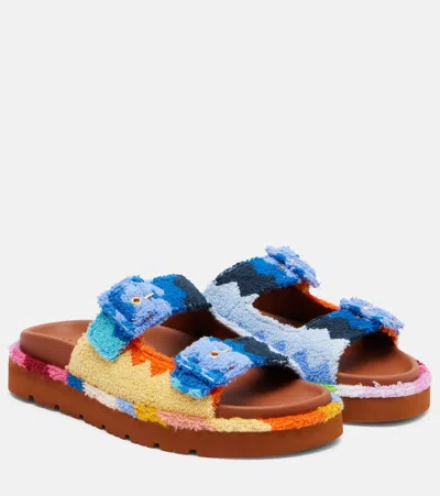Missoni Clea Zigzag Terry Sandals In Multi