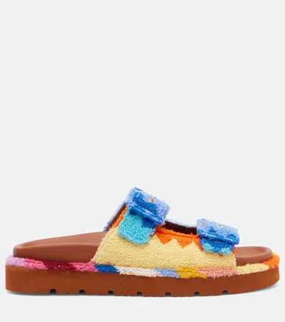 Missoni Clea Zigzag Terry Sandals In Multi