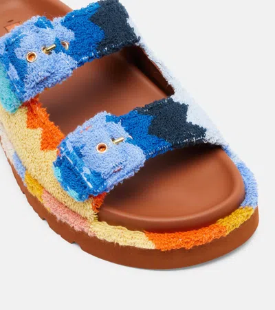 Missoni Clea Zigzag Terry Sandals In Multi