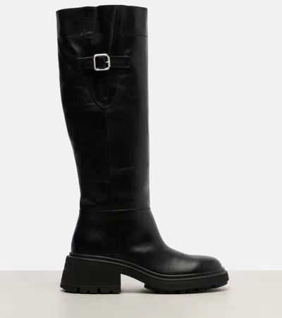 Jimmy Choo 70mm Tamskin Leather Over-the-knee Boots In Black