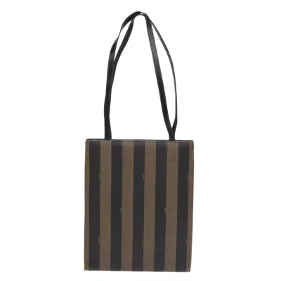 Pre-owned Fendi Pecan Brown Canvas Tote Bag ()