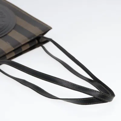 Pre-owned Fendi Pecan Brown Canvas Tote Bag ()