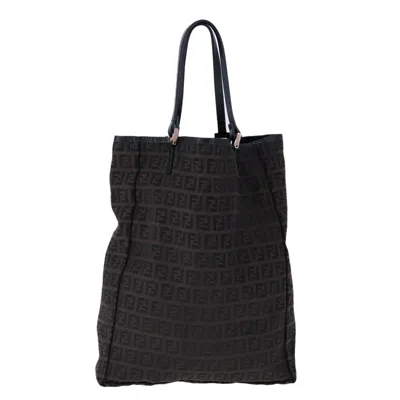 Pre-owned Fendi Zucchino Brown Canvas Tote Bag ()